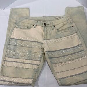 Blanc NYC embroidered jeans
